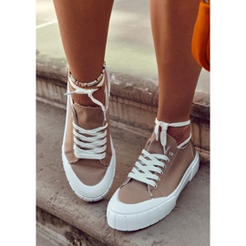 Zapatillas De Mujer En La Plataforma Marrón Comes 1