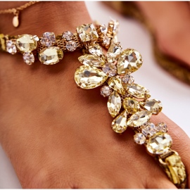 PG2 Sandalias Mujer Chanclas Con Zirconia Cúbica Amarillo Ivanne marrón 6