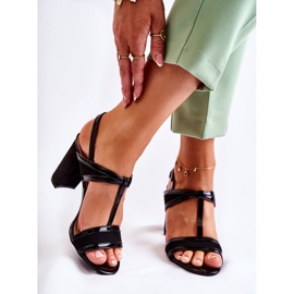 PG1 Sandalias De Cuero De Moda En Un Bar Black Passion negro 1