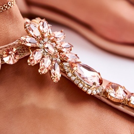 WS1 Cómodas Sandalias De Mujer Chanclas Con Adornos Rosa Briven rosado 7