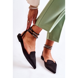 WS1 Sandalias de mujer Amisha en negro con puntera Spitz 2