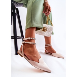 WS1 Sandalias De Mujer Con Punta En Beige Amisha 7