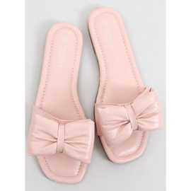 Pantuflas Mili Pink con lazo rosado 3
