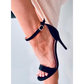 Sandalias con tacón de aguja Darlene Black negro 3