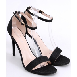 Sandalias con tacón de aguja Darlene Black negro 4