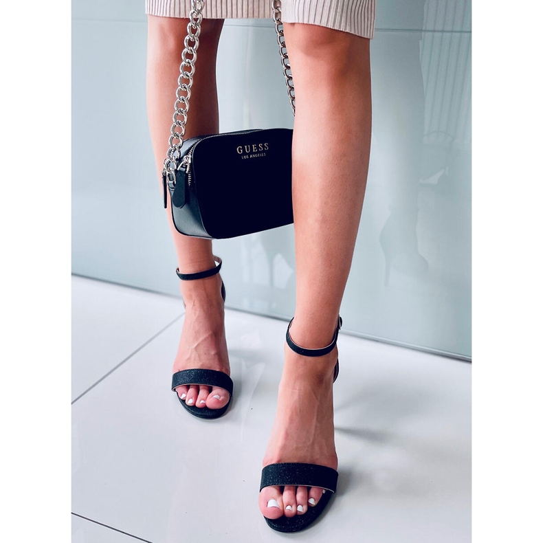 Sandalias con tacón de aguja Darlene Black negro 2