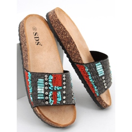 Babuchas Taida de corcho negro 4