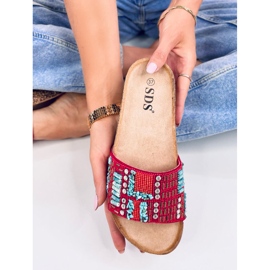 Babucha Taida Corcho Rojo 5