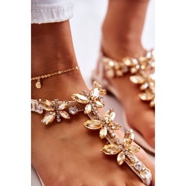 PG2 Sandalias de moda chanclas con mariposas beige claro Jennissa 6