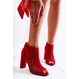 WT1 Botas Jenissa Ante Calado Rojo 1 WT1 Botas Jenissa Ante Calado Rojo 1