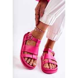 WS1 Sandalias Con Plataforma Fucsia Tessy rosa 1