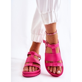 WS1 Sandalias Con Plataforma Fucsia Tessy rosa 2