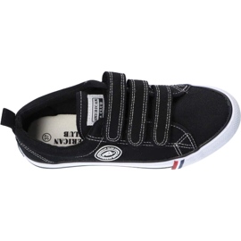 Deportivas negras con velcro American Club LH59/22 negro 2