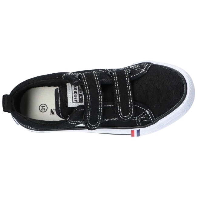 American Club Zapatillas negras americanas LH60/22 con velcro negro 4