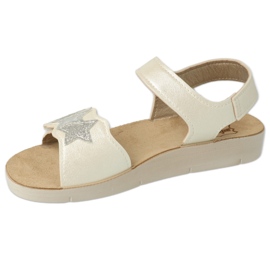 Sandalias infantil befado 068Y003 blanco con estrella 3