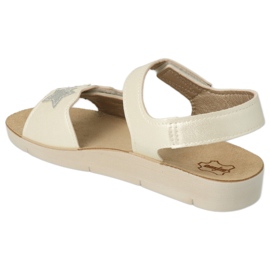 Sandalias infantil befado 068Y003 blanco con estrella 5