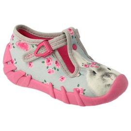 Calzado infantil befado 110P425 rosa gris 2