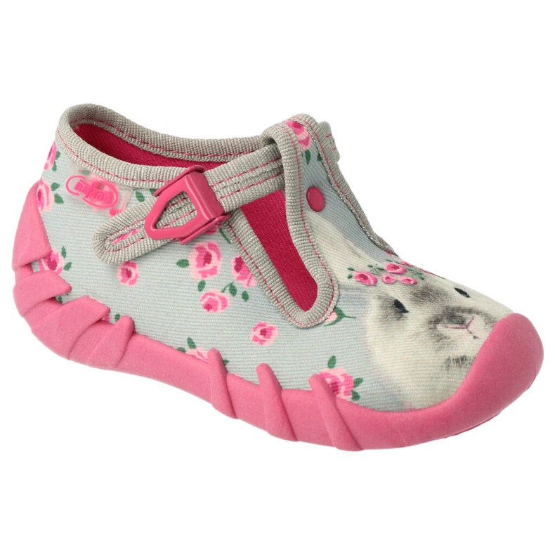 Calzado infantil befado 110P425 rosado gris 2