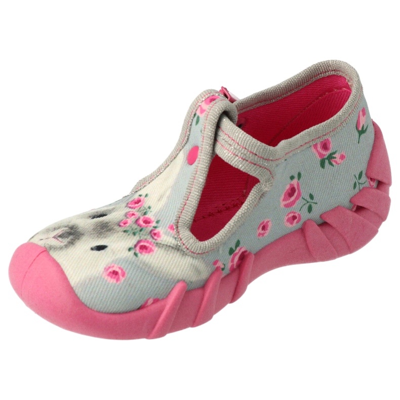 Calzado infantil befado 110P425 rosado gris 3