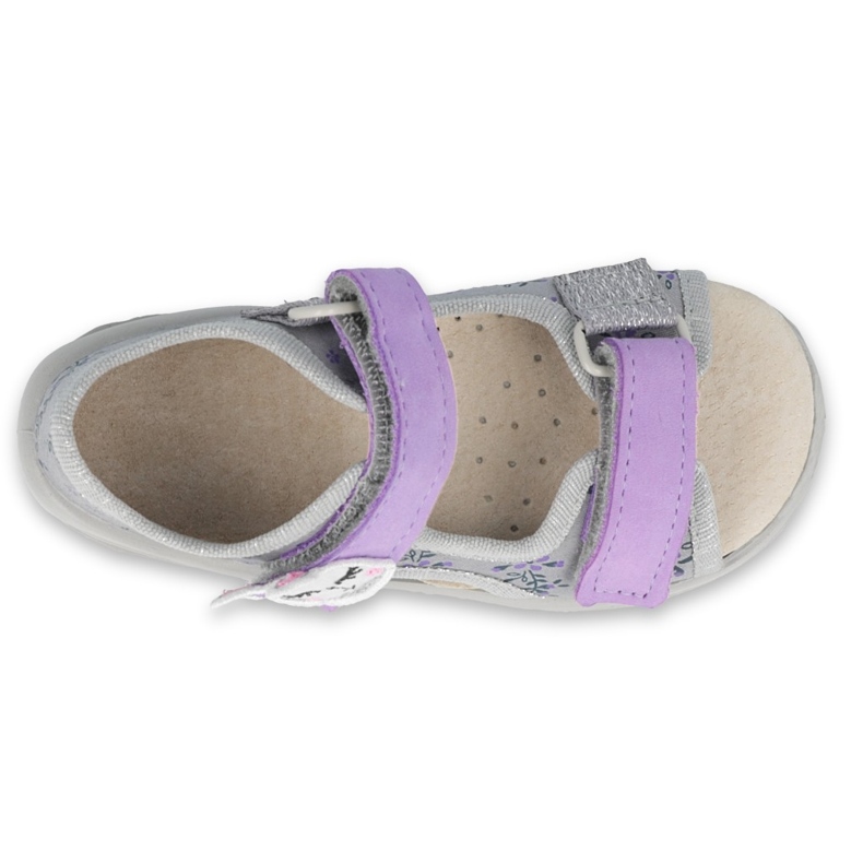 Calzado infantil befado pu 065P150 púrpura gris 3