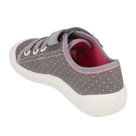 Calzado infantil befado 251X107 rosado gris 4