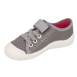 Calzado infantil befado 251X107 rosado gris 5