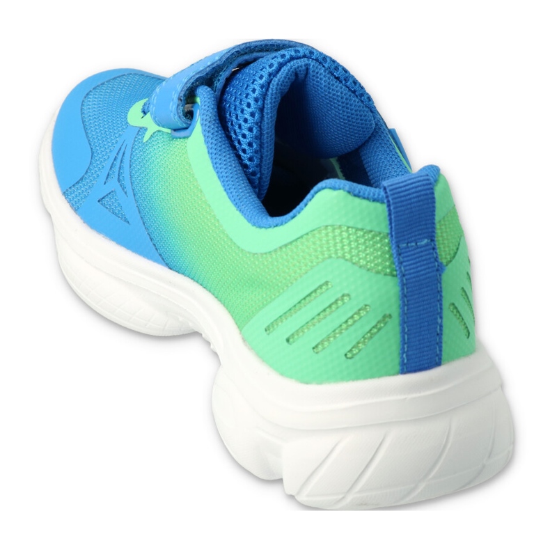 Zapatos de befado de colores para jóvenes 516Q121 azul amarillo 2