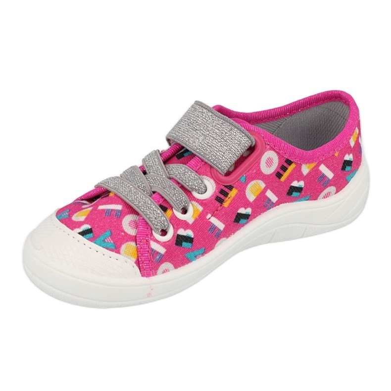 Calzado infantil befado 251Y181 rosa plata multicolor 3