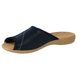 Zapatos de mujer befado pu 254D093 azul marino 3