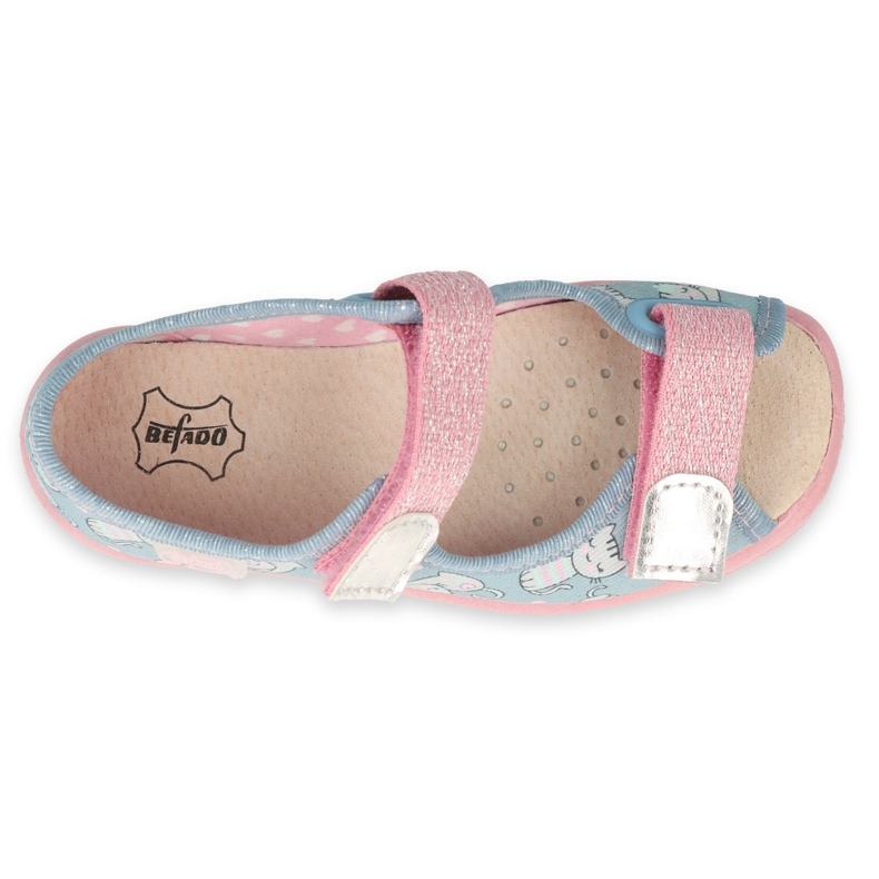 Calzado infantil befado 869X167 azul rosado gris 3