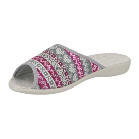 Zapatos de mujer befado pu 254D133 rosado gris 2