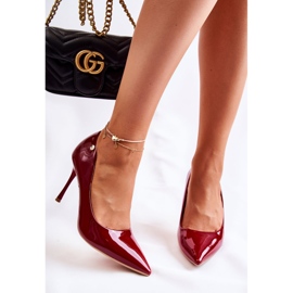 Vinceza Stilettos Clásicos Lacados Lerisa Rojo 4