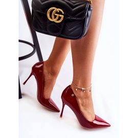 Vinceza Stilettos Clásicos Lacados Lerisa Rojo 5