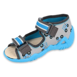 Calzado infantil befado amarillo 350P027 azul gris 2