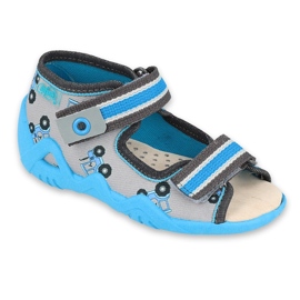 Calzado infantil befado amarillo 350P027 azul gris 4