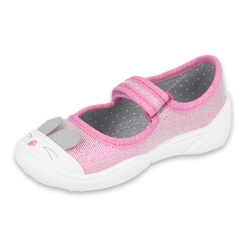 Calzado infantil befado 209P034 rosado plata 1