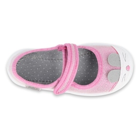 Calzado infantil befado 209P034 rosado plata 3