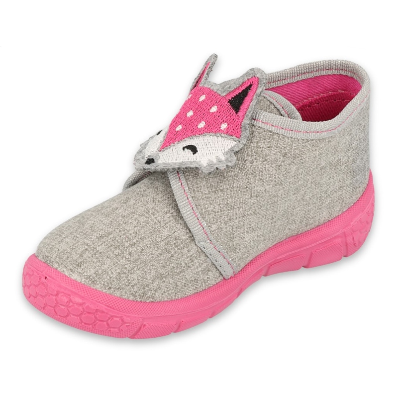 Calzado infantil befado 538P053 rosado gris 3