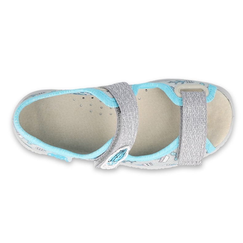 Calzado infantil befado 869X155 azul plata gris 3