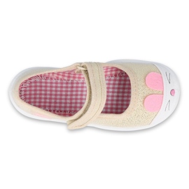 Calzado infantil befado 209P035 rosado dorado 3