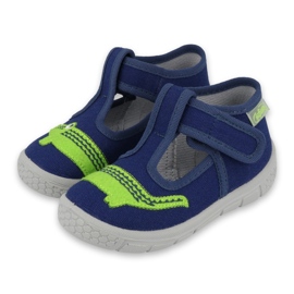 Calzado infantil befado 531P083 azul marino verde 1