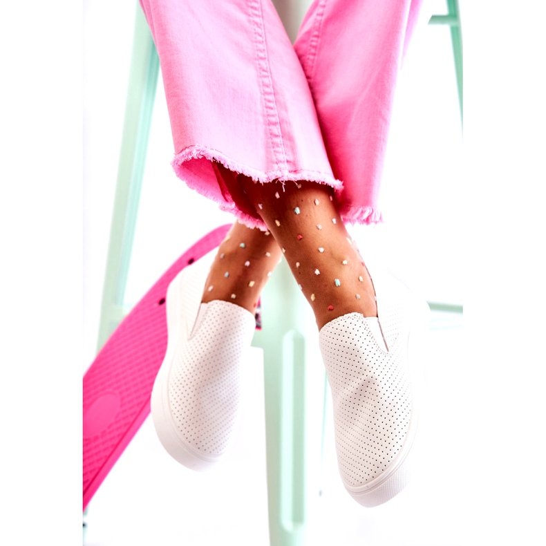 FK2 Zapatos sin cordones Viviana de mujer de color blanco 2