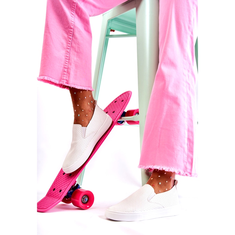 FK2 Zapatos sin cordones Viviana de mujer de color blanco 1