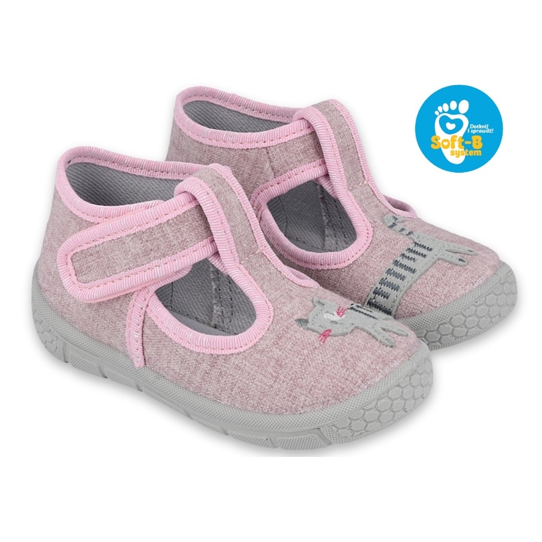 Calzado infantil befado 531P084 rosado gris 6