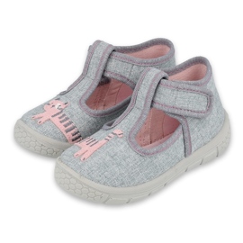 Calzado infantil befado 531P072 rosa gris 1