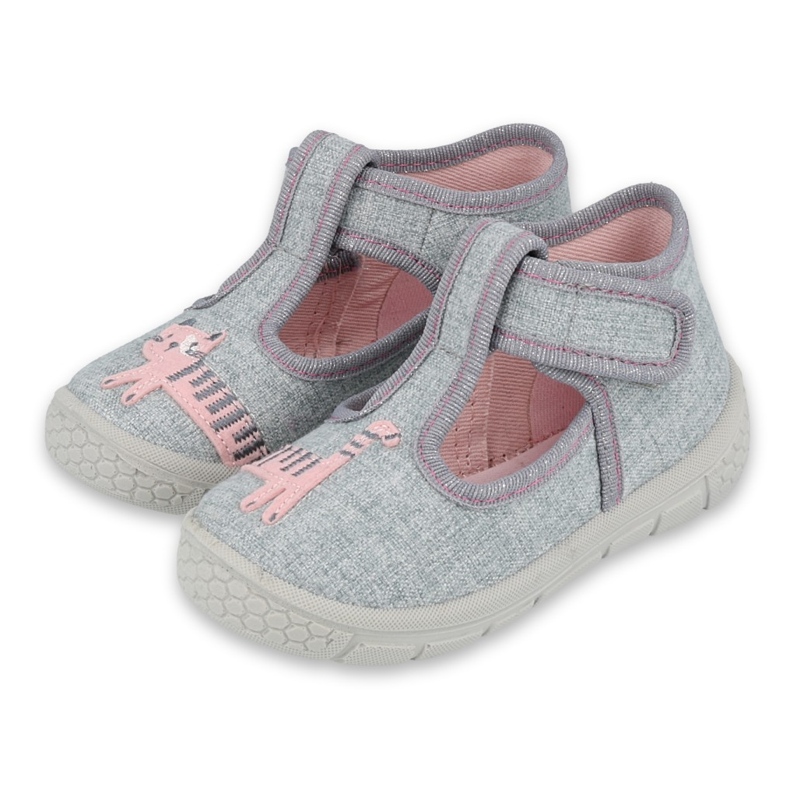 Calzado infantil befado 531P072 rosa gris 1