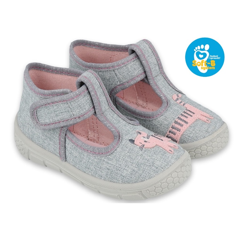 Calzado infantil befado 531P072 rosado gris 7