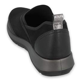 Zapatos de mujer befado 156D006 negro plata 2