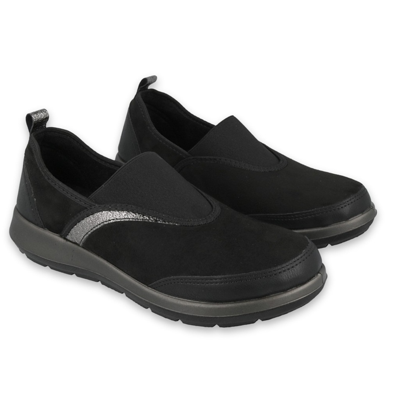 Zapatos de mujer befado 156D006 negro plata 5