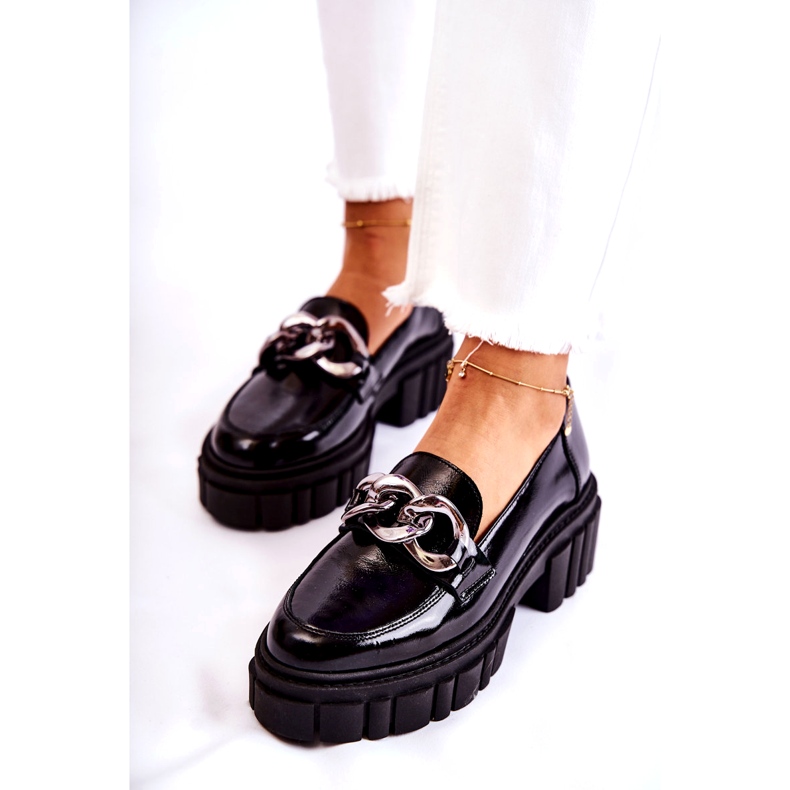 Mocasines Mujer Mocasines Piel Negro Laura Messi 2339 3